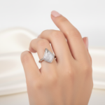 Silver shield Adjustable Ring