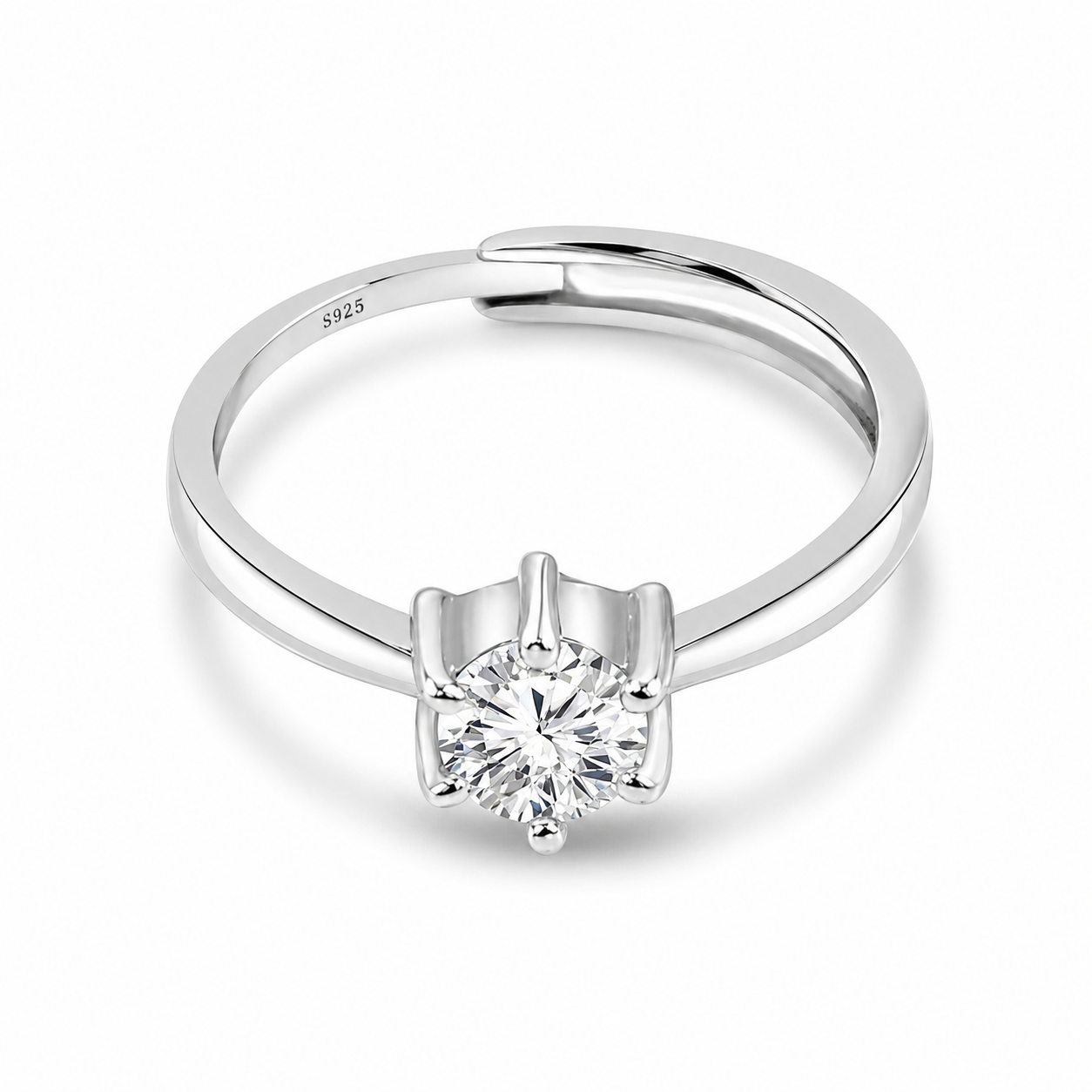 Classic zircon studded Adjustable Ring