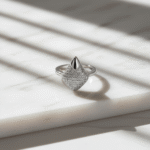 Silver shield Adjustable Ring