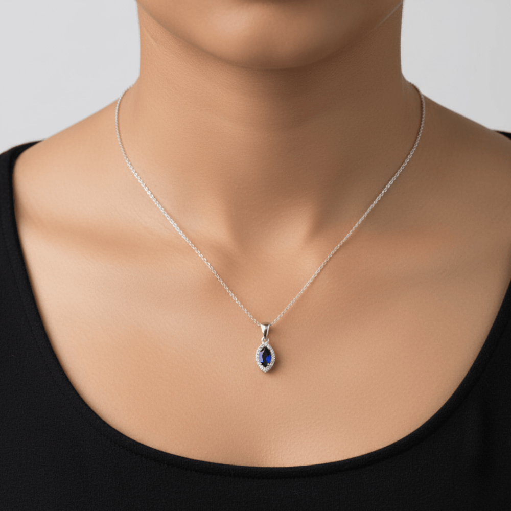 Blue eye pendant