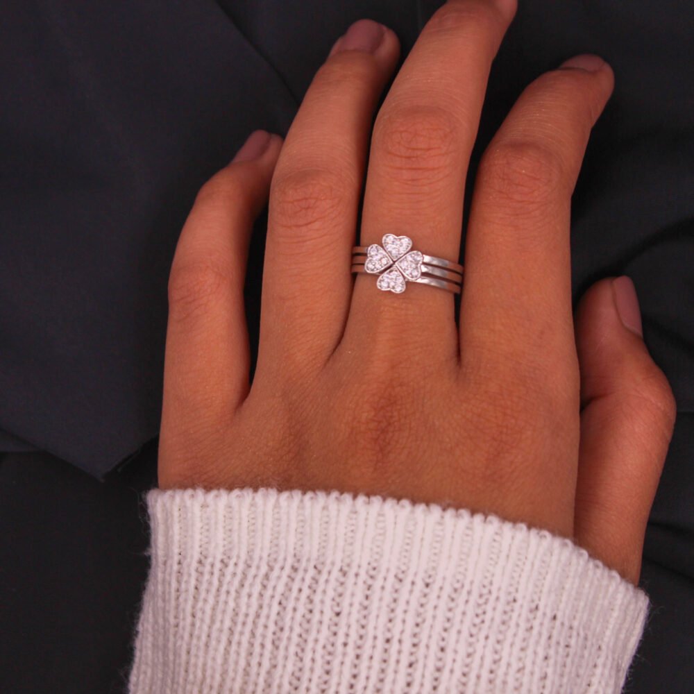 Silver Bourse rings