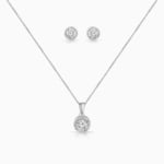Round Zircon Pendant set