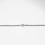 Black Beads Single Zircon Bracelet