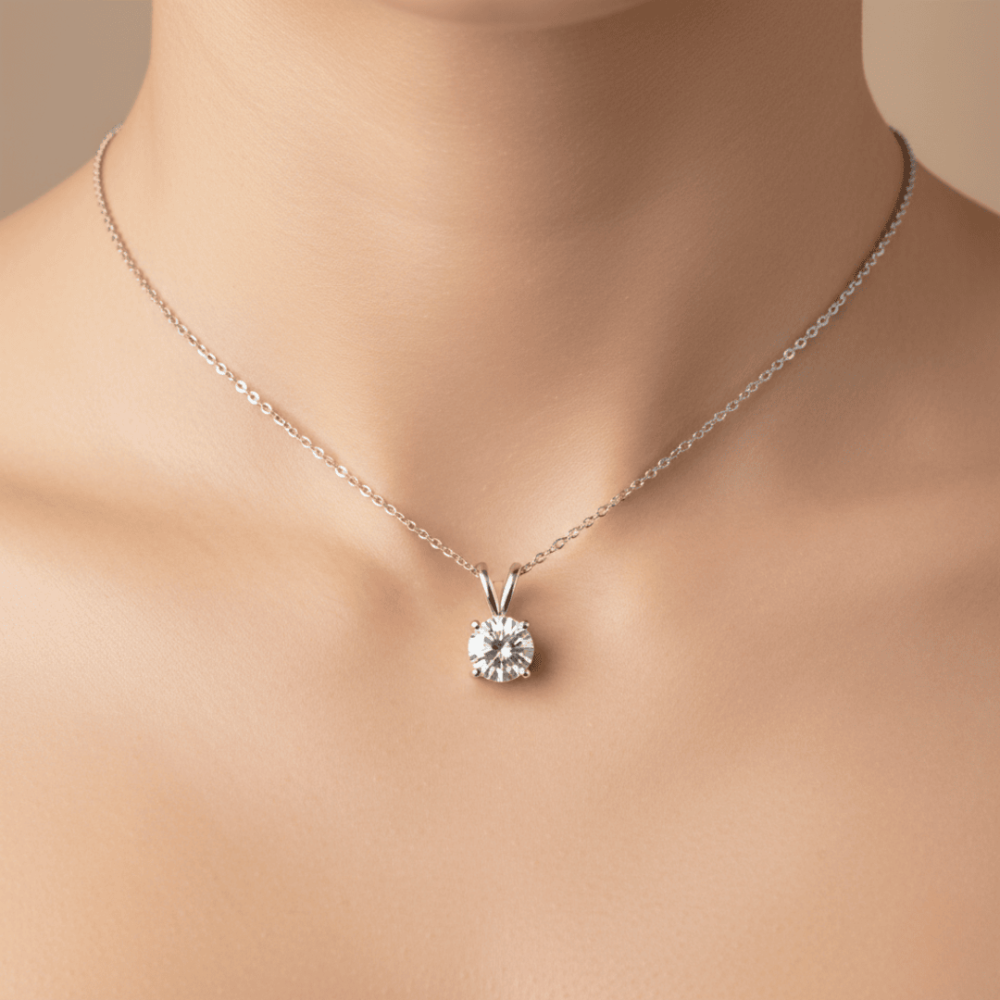 Minimalist Sterling Silver Zircon Set