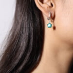 Dangling Star Silver Earrings