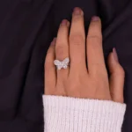 Butterfly Sterling Silver Ring - Adjustable