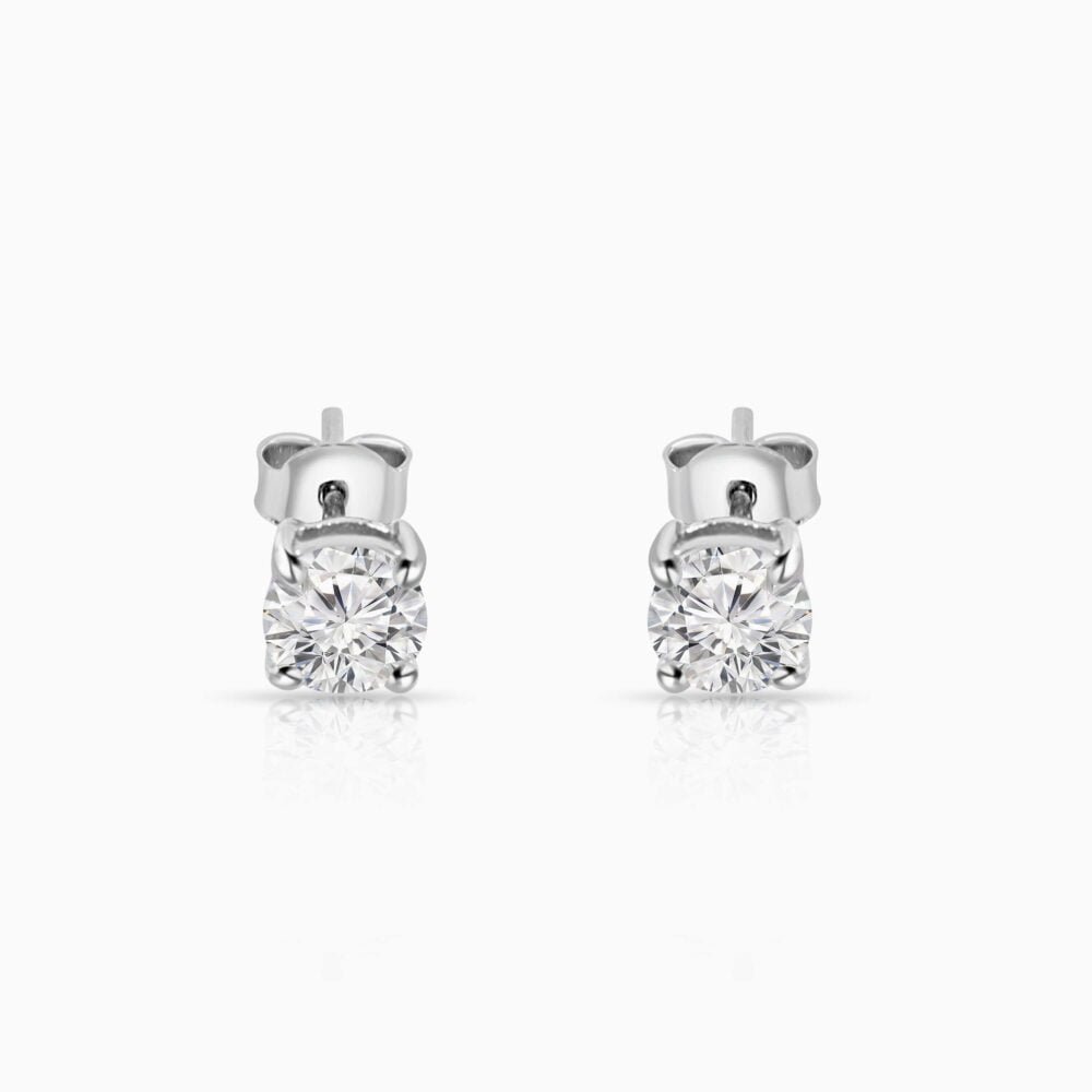 Minimalist Sterling Silver Zircon Set