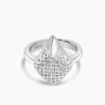 Silver shield Adjustable Ring