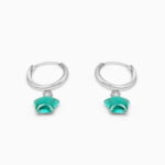 Dangling Star Silver Earrings