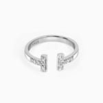 Minimal Silver Adjustable Ring