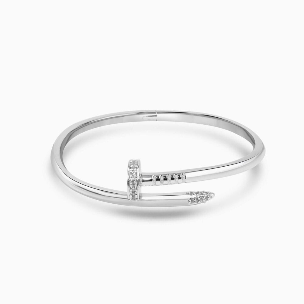 Nail Silver Bracelet