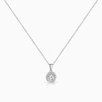 Round Zircon Pendant set