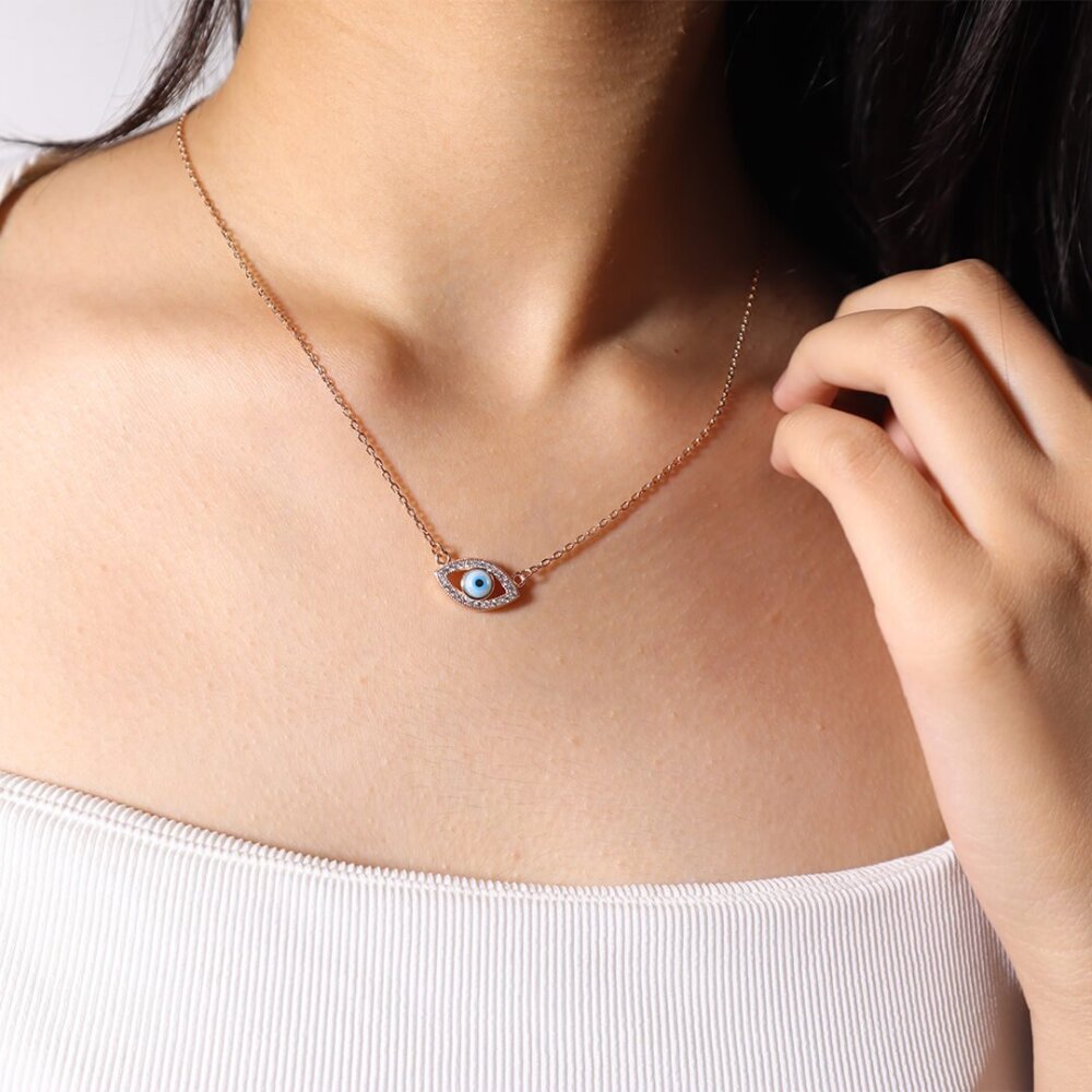 Evil Eye Nazaria Silver Pendant 2