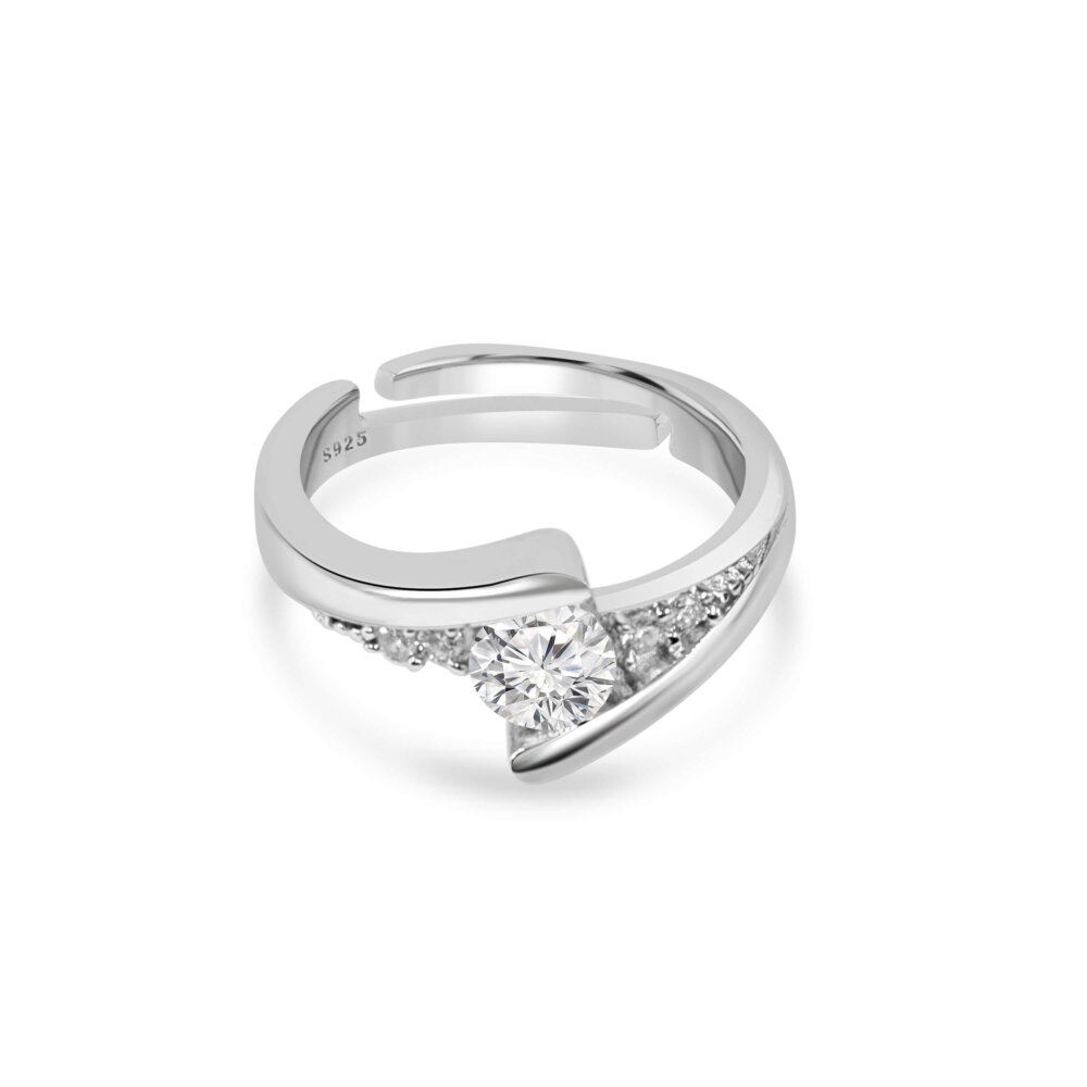 Vintage Silver Engagement Ring
