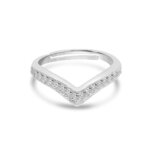 Single Line Crown Silver Adjustable Ring