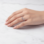 Single Line Crown Silver Adjustable Ring
