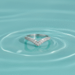 Single Line Crown Silver Adjustable Ring