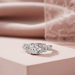 Stylish Engagement Silver Adjustable Ring