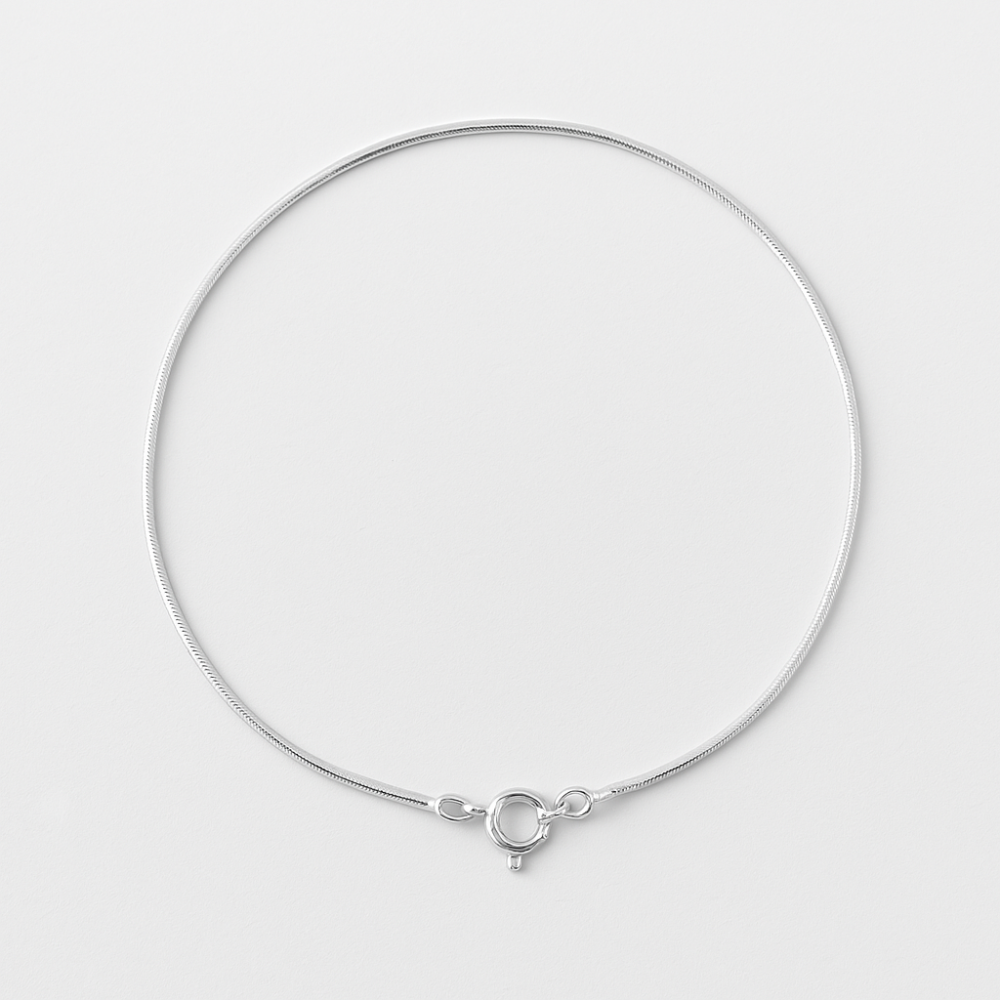 Minimalist 925 Sterling Silver Snake Chain Anklet